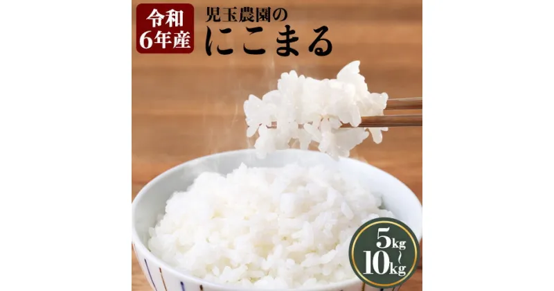 【ふるさと納税】【令和6年産】新米『児玉農園』 にこまる 5kg 5kg×1袋 10kg 5kg×2袋《30日以内に出荷予定(土日祝除く)》