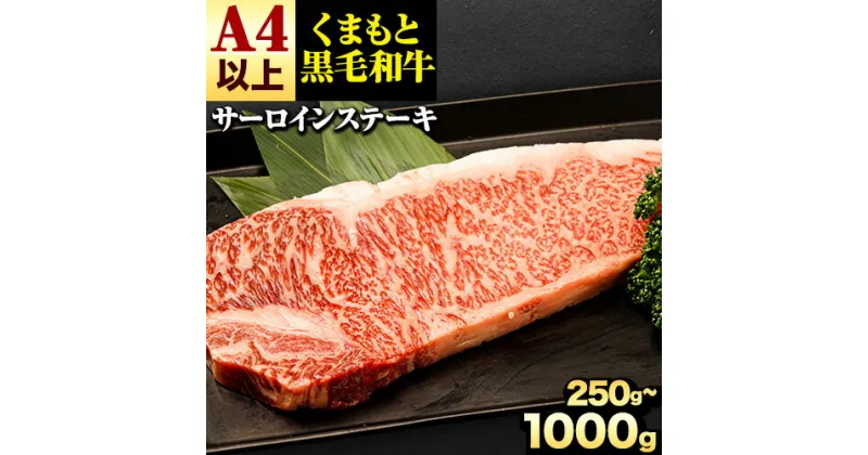 【ふるさと納税】くまもと黒毛和牛 サーロインステーキ 250g 500g 750g 1000g 牛肉 冷凍 《30日以内に出荷予定(土日祝除く)(土日祝除く)》 くまもと黒毛和牛 黒毛和牛 冷凍庫 個別 取分け 小分け 個包装 ステーキ肉 にも サーロインステーキ