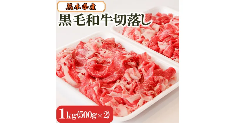 【ふるさと納税】 黒毛和牛切落し1kg 牛肉 和牛 国産牛 お肉 小分け 九州 熊本 個包装 冷凍 送料無料