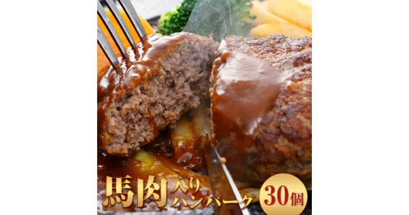 【ふるさと納税】 ハンバーグ 馬肉入り 手作りハンバーグ (約 150g × 30個 ) 肉 馬肉 馬肉ハンバーグ 手作り 肉の宮本《45日以内に出荷予定(土日祝除く)》惣菜 おかず 肉