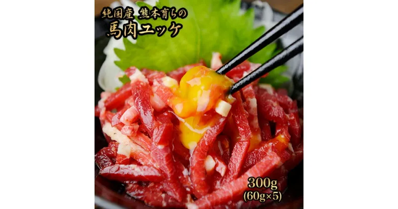 【ふるさと納税】馬肉ユッケ300g(60g×5セット)【純国産熊本肥育】《30日以内に出荷予定(土日祝除く)》