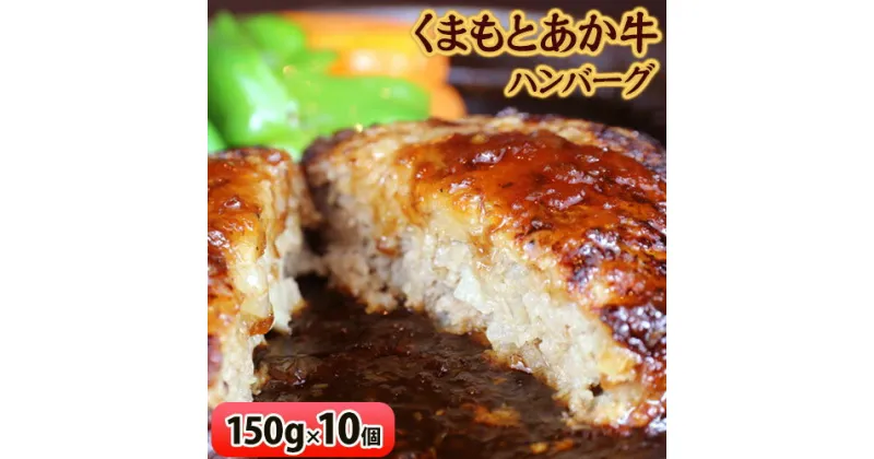 【ふるさと納税】【希少和牛】ハンバーグ 熊本県産 あか牛ハンバーグ 150g × 10個 長洲501 牛肉 あか牛 長洲町 《90日以内に出荷予定(土日祝除く)》