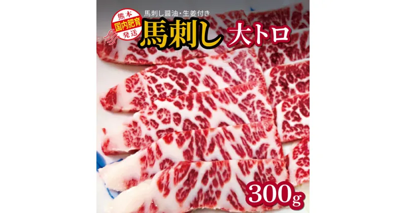 【ふるさと納税】馬刺し 国内肥育 熊本発送 馬刺し 大トロ 300g 馬刺し?油・生姜付き | 熊本県 熊本 くまもと 和水町 なごみ 馬肉