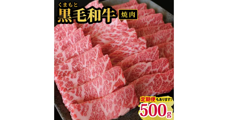 【ふるさと納税】黒毛和牛 くまもと黒毛和牛 焼肉用 500g | 熊本県 熊本 くまもと 和水町 なごみまち なごみ 牛肉 黒毛和牛 肥後 冷凍 定期便 2回