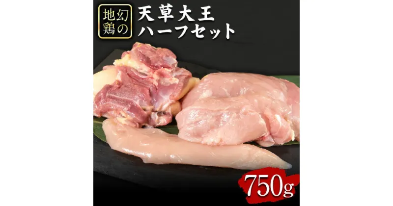 【ふるさと納税】天草大王　ハーフセット 約750g【幻の地鶏】もも・むね・ささみ各1枚 熊本県産 あそ大王ファーム株式会社　《60日以内に出荷予定(土日祝除く)》