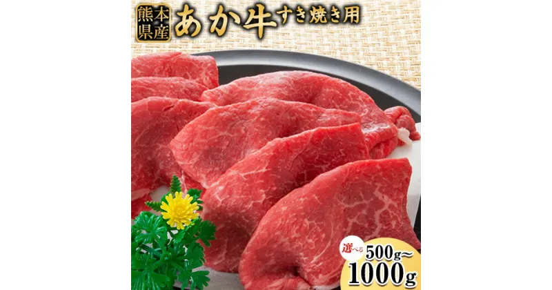 【ふるさと納税】肥後のあか牛 すき焼き用 500g 1000g 株式会社KAM Brewing《90日以内に出荷予定(土日祝除く)》