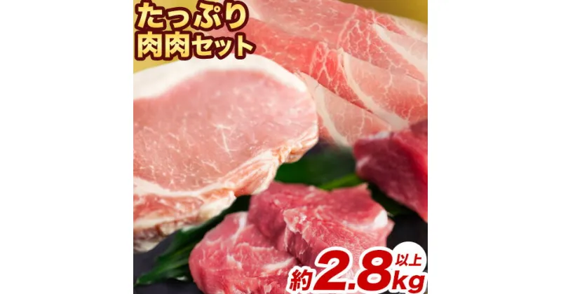 【ふるさと納税】香心ポーク たっぷり肉肉セット 約2.8kg以上 有限会社コーシン《30日以内に出荷予定(土日祝除く)》 熊本 大津町 豚肉 豚 もも肉 モモ肉 ステーキ しゃぶしゃぶ すき焼き とんかつ 焼肉 送料無料