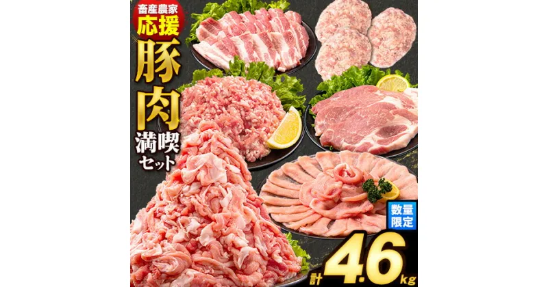 【ふるさと納税】数量限定★生産者応援★ うまか ポーク バラエティ セット 豚肉 しゃぶしゃぶ 切り落とし 豚ロース バラ 豚バラ スライス 4.6kg 4600g 4kg 以上 定期便 真空 お楽しみセット 不揃い 数量限定 簡易包装 冷凍配送 小分け 《出荷時期をお選びください》