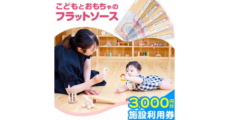 【ふるさと納税】施設利用券 3000円分 チケット ( 500円チケット × 6枚 ) こどもとおもちゃのフラットソース《30日以内に出荷予定(土日祝除く)》熊本県大津町 赤ちゃん こども おもちゃ パパ ママ グッドトイ チケット 施設利用券 保育士 おもちゃインストラクター