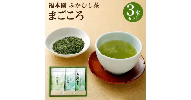 【ふるさと納税】福本園 まごころセット ふかむし茶(100g×2袋) ティーパック(5g×18個) 合計3本290g 3種 セット 飲み比べ ふかむし茶 お茶 茶 茶葉 国産 菊陽町 送料無料