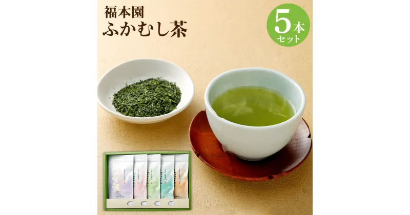 【ふるさと納税】福本園 ふかむし茶5本セット ふかむし茶 (100g×5袋) 合計5本500g セット 5種 飲み比べ ふかむし茶 お茶 茶 茶葉 国産 菊陽町 送料無料