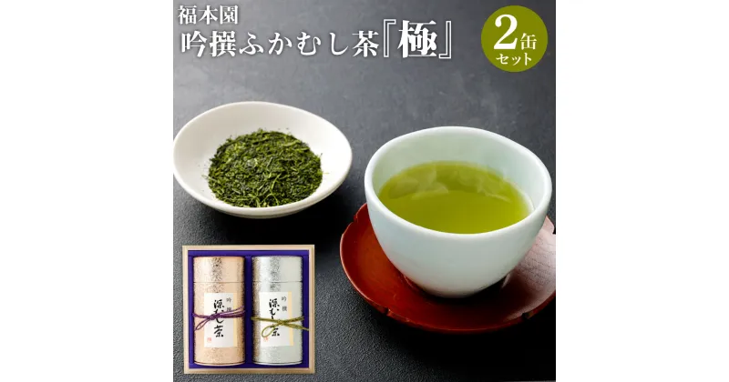 【ふるさと納税】福本園 吟撰ふかむし茶「極」2缶セット ふかむし茶 (200g×2缶) 合計2缶400g セット ふかむし茶 お茶 茶 茶葉 国産 菊陽町 送料無料