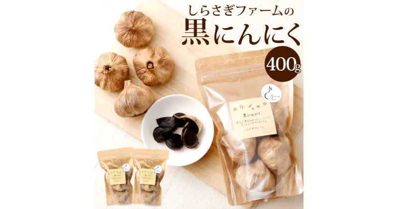 【ふるさと納税】しらさぎファームの黒にんにく 合計400g 200g×2パック 黒ニンニク にんにく ニンニク ガーリック 熟成 天日干し 野菜 トッピング 健康 九州 熊本県 菊陽町 送料無料