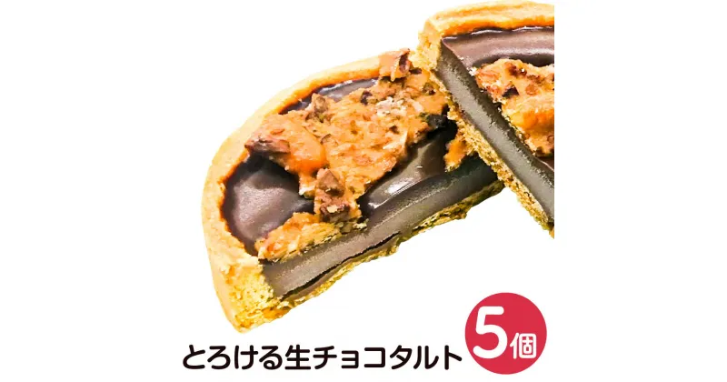 【ふるさと納税】とろける生チョコタルト 5個 生チョコ チョコ チョコレート タルト ナッツ キャラメリゼ サクサク スイーツ 菓子 洋菓子 個包装 冷凍 九州 熊本県 菊陽町 送料無料