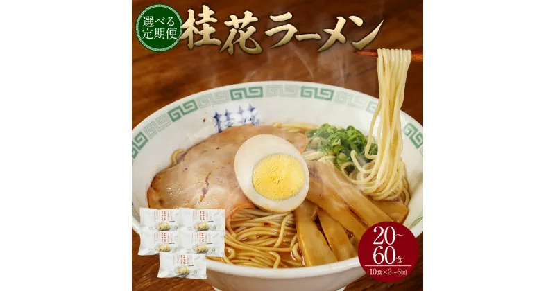 【ふるさと納税】【選べる定期便】桂花ラーメン10食入（2食×5袋）熊本ラーメン ラーメン らーめん 拉麺 麺 マー油 豚骨 鶏ガラ ダブルスープ ストレート麺 半生麺 ご当地 お取り寄せ グルメ 定期便 2ヵ月 3ヵ月 6ヵ月 九州 熊本県 菊陽町 送料無料