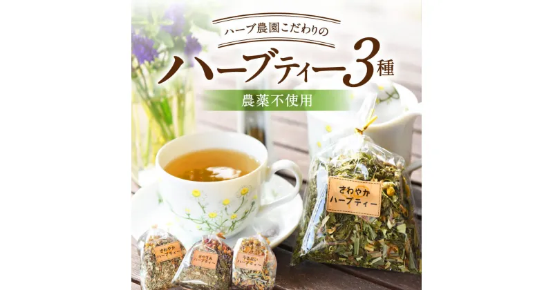 【ふるさと納税】 ハーブティー 3種 セット ハーブ農園 農薬不使用 紅茶 オーガニック 飲み比べ アソート 詰め合わせ 安眠 睡眠 ギフト 贈答用 熊本 阿蘇 南小国町 送料無料