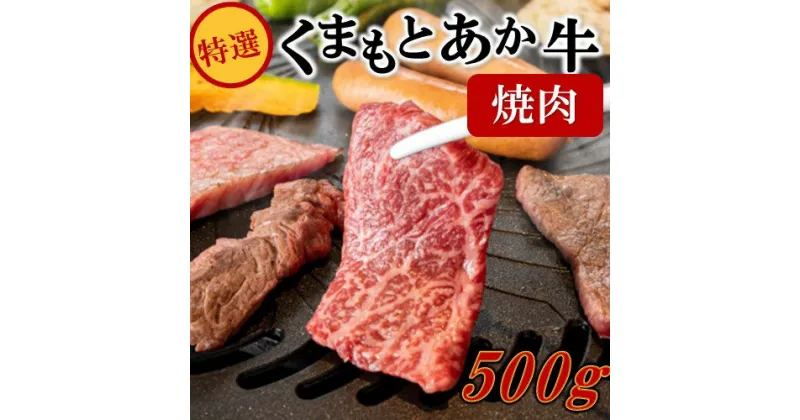 【ふるさと納税】 熊本県産 くまもとあか牛 特選 焼肉用 500g GI認証取得 国産牛 あか牛 赤身 霜降り 牛肉 牛 国産 肉 焼肉 バーベキュー BBQ 熊本 南小国町 送料無料