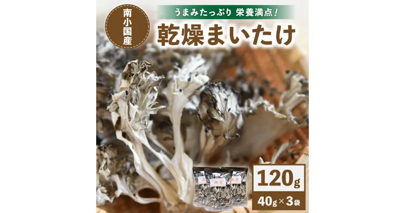 【ふるさと納税】 南小国産 乾燥まいたけ 40g 3パック きのこ 乾燥 乾燥きのこ 乾燥野菜 国産 栄養 お取り寄せ 熊本 阿蘇 南小国町 送料無料