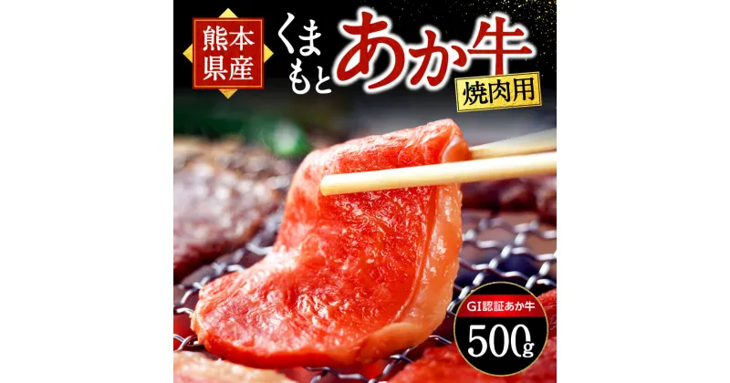 【ふるさと納税】 熊本県産 あか牛 焼肉用 500g くまもとあか牛 GI認証取得 和牛 国産牛 肉 牛 焼肉 赤身 バーベキュー ギフト 贈答用 熊本 阿蘇 南小国町 送料無料 《 出荷月指定 》