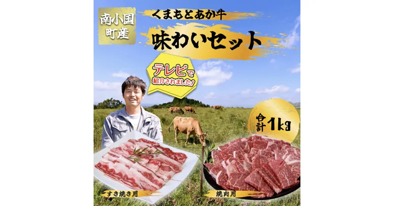 【ふるさと納税】 南小国産 くまもとあか牛 味わいセット 1kg 数量限定 あか牛 国産牛 国産 赤身 焼肉 バーベキュー BBQ すき焼き 鍋 鍋用 しゃぶしゃぶ 詰め合わせ セット 贈答用 ギフト 熊本 阿蘇 送料無料