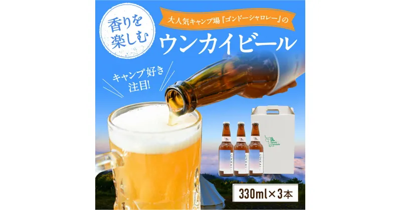 【ふるさと納税】 数量限定 阿蘇小国杉 ウンカイビール 330ml 3本 詰め合わせ ビール 地ビール クラフトビール ご当地ビール ゴンドーシャロレー キャンプ 酒 お酒 アルコール ギフト 贈答用 お中元 熊本 阿蘇 南小国町 送料無料