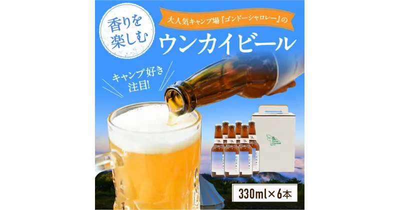 【ふるさと納税】 数量限定 阿蘇小国杉 ウンカイビール 330ml 6本 詰め合わせ ビール 地ビール クラフトビール ご当地ビール ゴンドーシャロレー キャンプ 酒 お酒 アルコール ギフト 贈答用 お中元 熊本 阿蘇 南小国町 送料無料