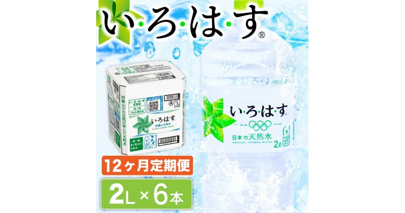 【ふるさと納税】 12ヶ月 定期便 い・ろ・は・す 阿蘇の天然水 2L 6本 いろはす 天然水 水 ミネラルウォーター 2リットル 2l ペットボトル ケース 熊本 阿蘇 南小国町 送料無料