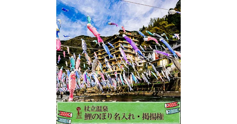 【ふるさと納税】先行予約 令和7年度 受付開始 熊本 阿蘇 杖立温泉 鯉のぼり祭 鯉のぼり 名入れ お子様 お孫様 端午の節句 特別な贈り物 年に一度 期間限定 イベント 映えスポット 送料無料