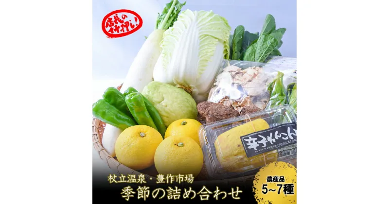 【ふるさと納税】野菜セット 加工品セット おまかせ 5〜7種 阿蘇 小国 杖立温泉 産地直送 国産 ギフト プレゼント 辛子れんこん お歳暮 ご自宅用 ふるさと納税 冷蔵 送料無料 【地場産品：類型1】