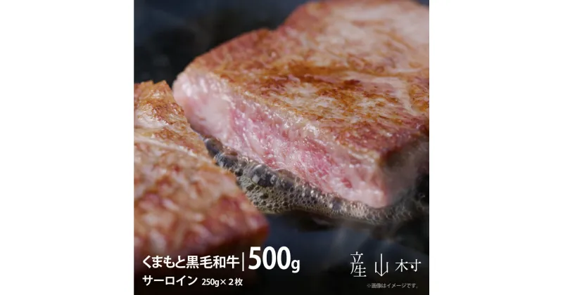 【ふるさと納税】くまもと黒毛和牛・サーロイン約500g【配送不可地域：離島】《60日以内に出荷(土日祝除く)》