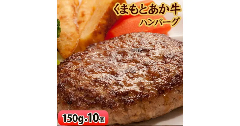 【ふるさと納税】肥後の赤牛ハンバーグ　150g×10個(産山村)【配送不可地域：離島】《60日以内に出荷予定(土日祝除く)》