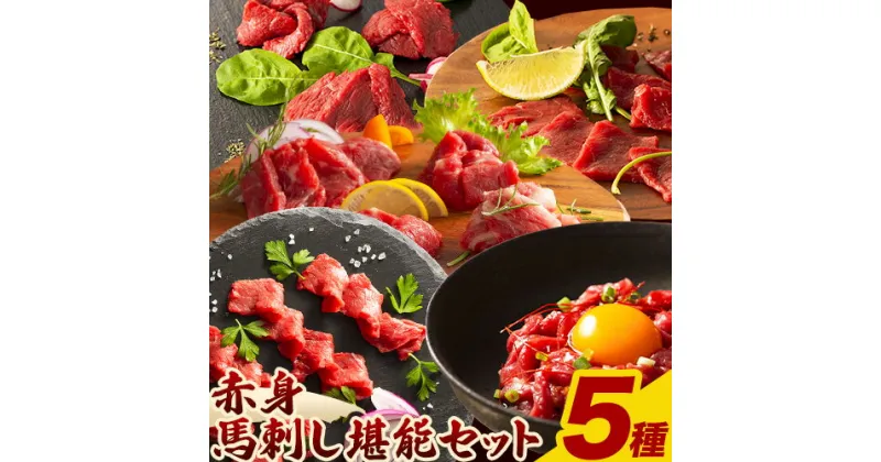 【ふるさと納税】馬肉 馬刺し 赤身 セット 赤身馬刺しの堪能セット 5種入り 約790g タレ ユッケのタレ 生おろし生姜付き 株式会社フジチク《60日以内に出荷予定(土日祝除く)》熊本県 産山村 送料無料 肉 赤身肉 ヒレ ロース ランプ 上赤身 ユッケ お取り寄せグルメ