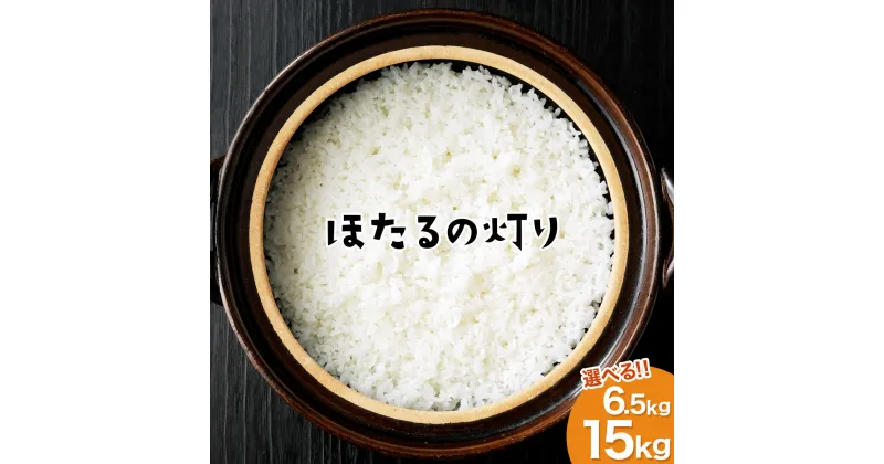 【ふるさと納税】ほたるの灯り 白米 6.5kg または 15kg (5kg×3袋) 選べる 容量 令和6年産 ほたるのあかり 故郷納税 米 お米 コメ 熊本 精米 熊本県産 高森町 ふるさと納税熊本県 ふるさと納税返礼品 ブレンド米 国産 送料無料【2024年10月上旬発送開始】