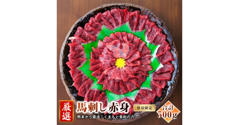 【ふるさと納税】熊本 馬刺し 特選 赤身 500g 50g×10個 国内肥育 たれ・生姜付き 小分け 真空パック 刺し身 おつまみ 馬肉 冷凍 送料無料