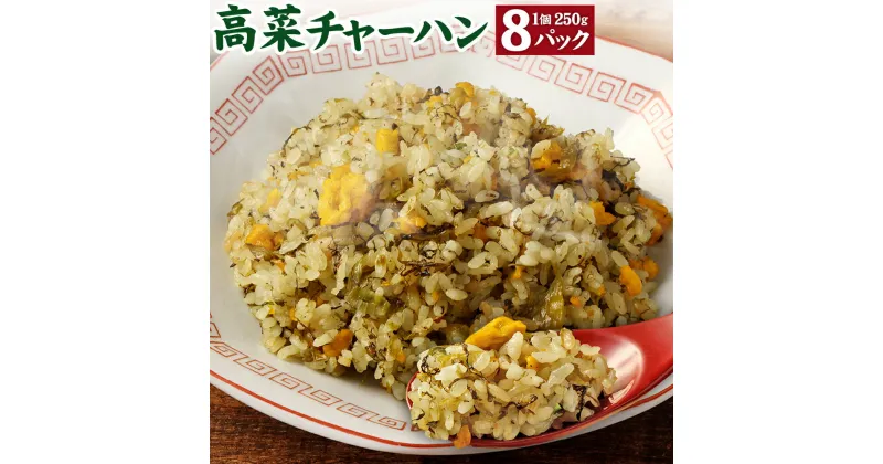 【ふるさと納税】高菜チャーハン 2kg (250g×8パック) 高菜 チャーハン 米 お米 阿蘇高菜 電子レンジで温めるだけ 冷凍 熊本県 高森町 送料無料