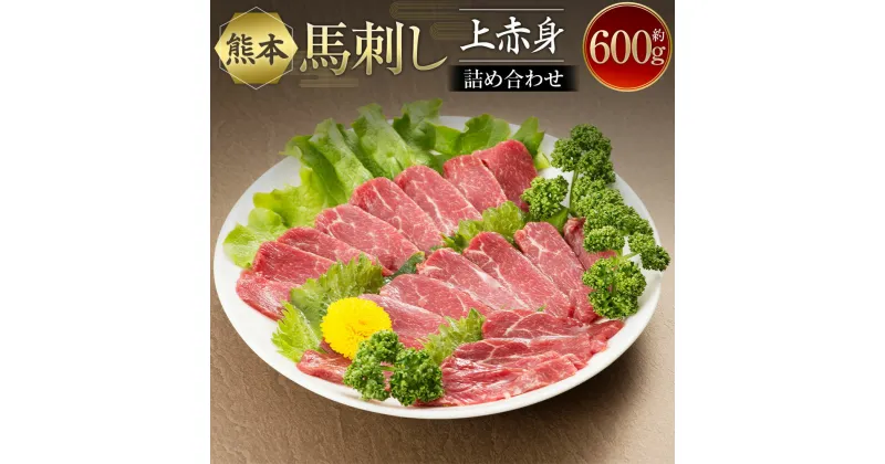 【ふるさと納税】熊本馬刺し 上赤身 詰め合わせ 約600g 約100g×6パック 醤油付き 赤身 馬肉 馬刺し 馬刺 刺身 肉 お肉 真空パック 小分け 冷凍 熊本県 送料無料