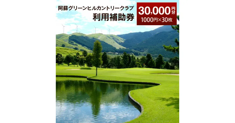 【ふるさと納税】阿蘇グリーンヒルカントリークラブ 利用補助券 30000円分 1000円×30枚 ゴルフクラブ ゴルフプレー ゴルフ 練習 食事 買い物 補助券 九州 熊本 阿蘇 送料無料