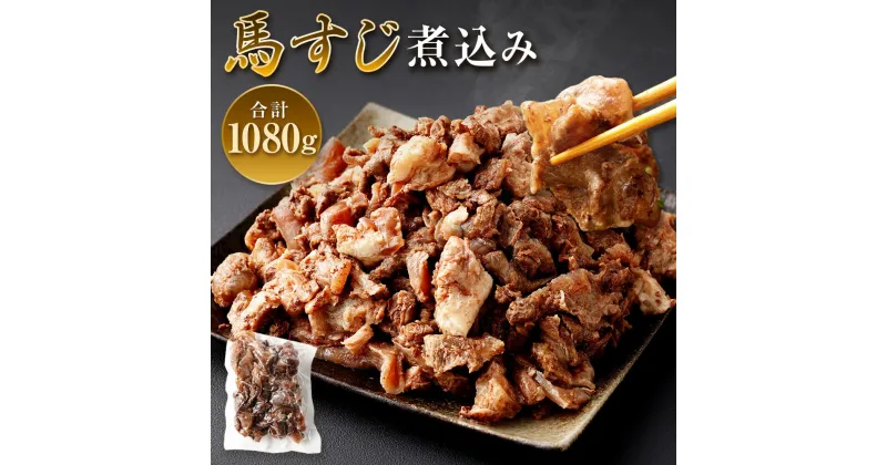 【ふるさと納税】馬すじ煮込み 合計1,080g 180g×6パック 真空パック お肉 馬肉 馬スジ 煮込み 惣菜 おつまみ 小分け 冷凍 送料無料