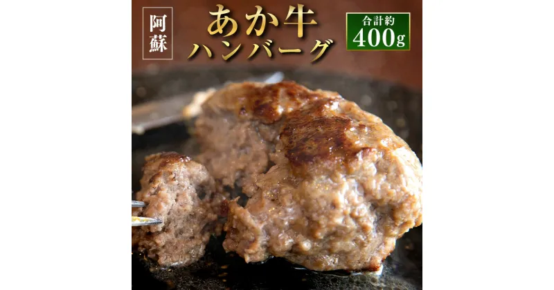 【ふるさと納税】阿蘇あか牛ハンバーグ 4個 200g（100g×2個）× 2セット 合計約400g あか牛 あかうし 牛肉 和牛 ハンバーグ セット 食品 惣菜 国産 九州産 熊本県産 冷凍 送料無料