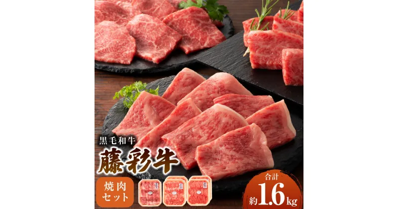 【ふるさと納税】フジチク 藤彩牛 焼肉 セット 合計約1.6kg ロース 400g×1パック モモ 300g×2パック バラ 300×2パック 詰合せ 食べ比べ 黒毛和牛 和牛 国産牛 BBQ 冷凍 送料無料