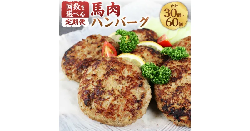 【ふるさと納税】＜選べる 3・6回定期便＞馬肉ハンバーグ 1回150g×10個 計1.5kg 馬肉 100% 肉 お肉 ハンバーグ 食品 惣菜 おかず 個包装 冷凍 お取り寄せ グルメ 九州 熊本県 西原村 送料無料 C39Z3 C39Z6