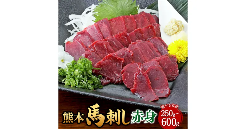 【ふるさと納税】〈選べる容量〉 熊本 馬刺し 赤身 約250g （約50g×5） 約300g （約50g×6） 約400g （約50g×8） 約500g （約50g×10） 約600g （約50g×12） 馬 馬肉 桜肉 冷凍 ヘルシー セット 熊本県 西原村 送料無料