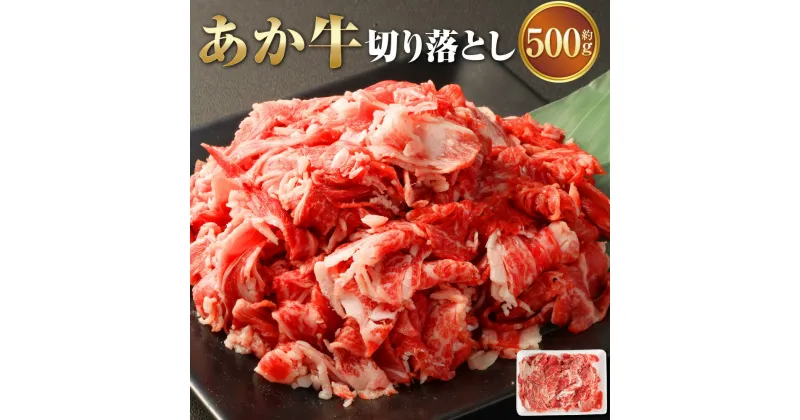 【ふるさと納税】あか牛 切り落とし 約500g 冷凍 あかうし 赤牛 お肉 肉 牛肉 和牛 切り落とし 切落し ヘルシー 国産 九州 熊本県 西原村 送料無料