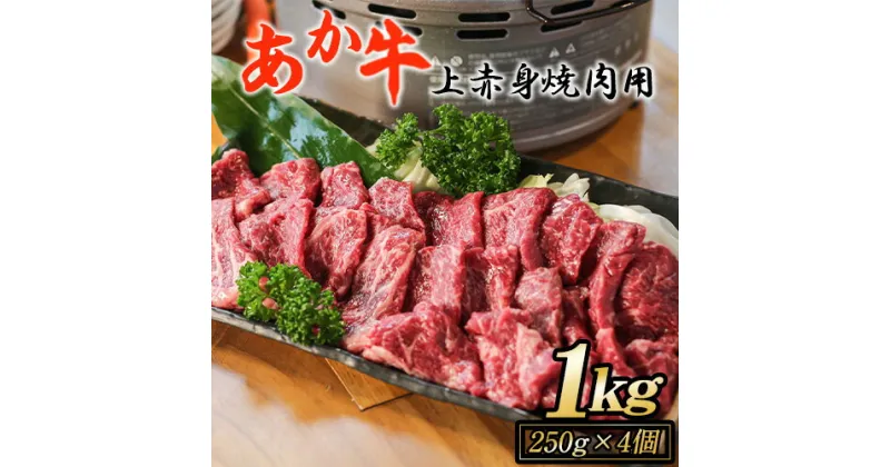 【ふるさと納税】あか牛 上赤身焼肉用 1kg (250g×4個) 白水乃蔵《60日以内に出荷予定(土日祝除く)》 あかうし 赤牛 焼肉 冷凍 小分けパック