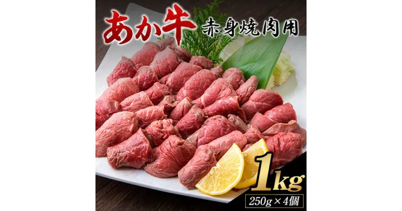 【ふるさと納税】あか牛 赤身焼肉用 1kg (250g×4個) 白水乃蔵《60日以内に出荷予定(土日祝除く)》あか牛 あかうし 赤牛 焼肉 冷凍 小分けパック