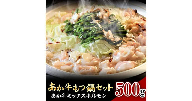 【ふるさと納税】あか牛もつ鍋セット 550g 《60日以内に出荷予定(土日祝除く)》三協畜産 あか牛 もつ鍋