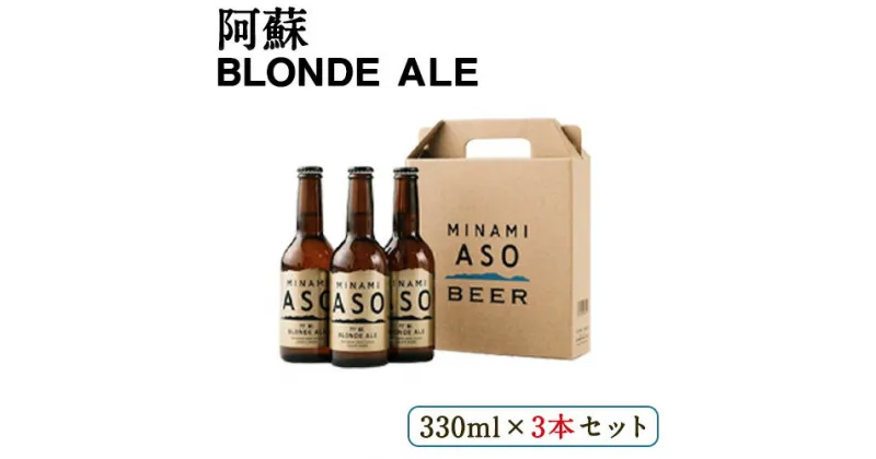 【ふるさと納税】 阿蘇ブロンドエール 330ml×3本セット 熊本県南阿蘇村《90日以内に出荷予定（土日祝を除く）》株式会社南阿蘇ケアサービス ビール