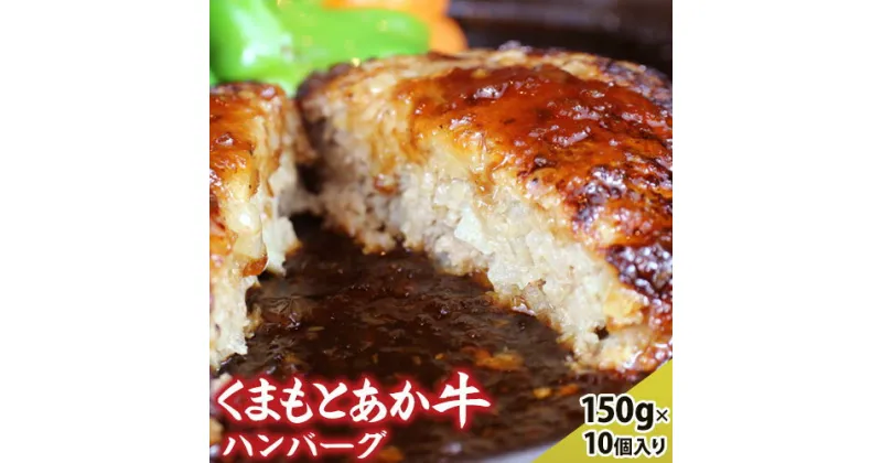 【ふるさと納税】【希少和牛】ハンバーグ 熊本県産 あか牛ハンバーグ 150g × 10個 南阿蘇食品 牛肉 あか牛 南阿蘇村 《90日以内に出荷予定(土日祝除く)》