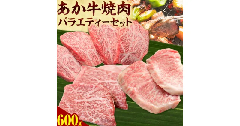 【ふるさと納税】あか牛 焼肉用バラエティーセット 2～3人前 3種類 計600g モモ 200g ロース 200g カルビ 200g トライウィン《90日以内に出荷予定(土日祝除く)》 熊本県 南阿蘇 あかうし 赤牛 焼肉 やきにく 肉 牛肉 あか牛