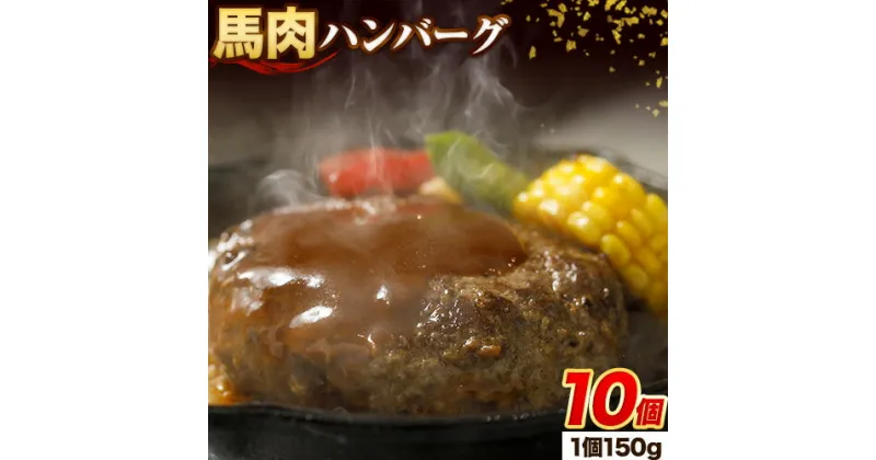 【ふるさと納税】馬肉 ハンバーグ 150g × 10個 桜屋《30日以内に出荷予定(土日祝除く)》 熊本県 南阿蘇村 送料無料 肉 馬肉 ハンバーグ 惣菜 小分け